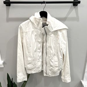 Guess white hooded jacket size M